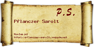 Pflanczer Sarolt névjegykártya